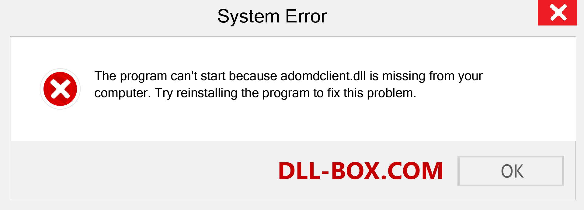  adomdclient.dll file is missing?. Download for Windows 7, 8, 10 - Fix  adomdclient dll Missing Error on Windows, photos, images